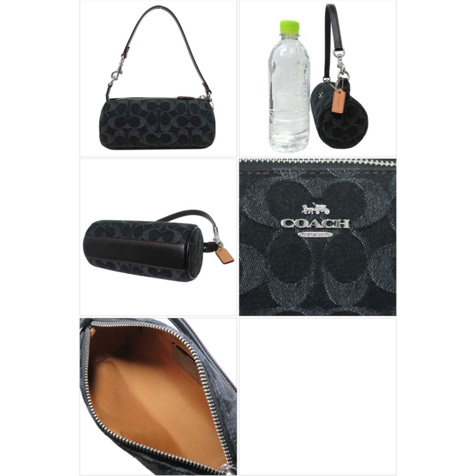 COACH CP258 Nolita バレルバッグ シグネチャーデニムブラック コーチ バッグ ポーチ COACH シグネチャー デニム ノリータ