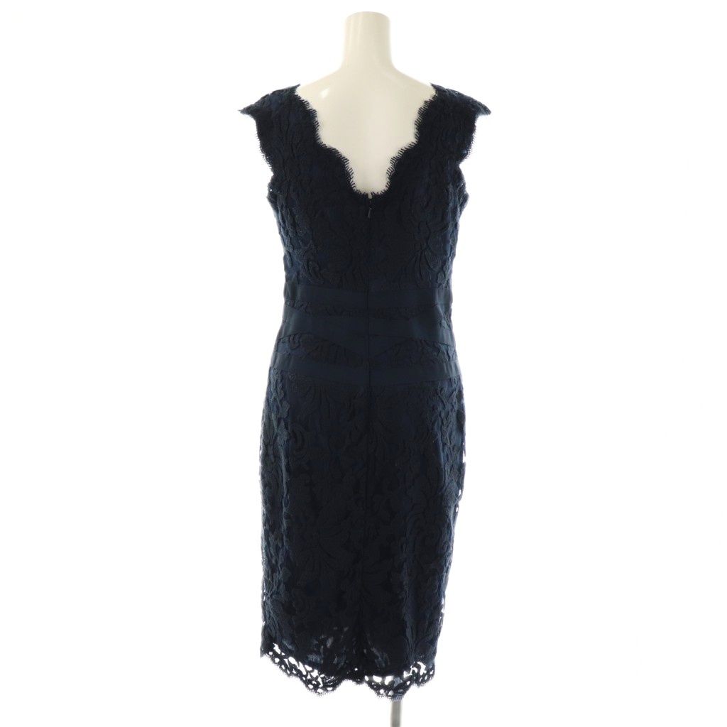 タダシショージ　レース刺繍ノースリーブひざ丈ワンピース タダシショージ レース刺繍ノースリーブひざ丈ワンピース タダシ