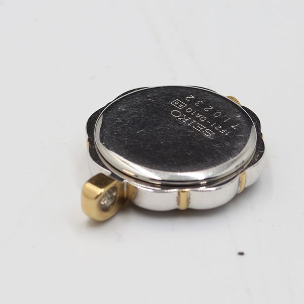 セイコー 1F21-0A10 ペンダントウォッチ トップのみ QZ ホワイト