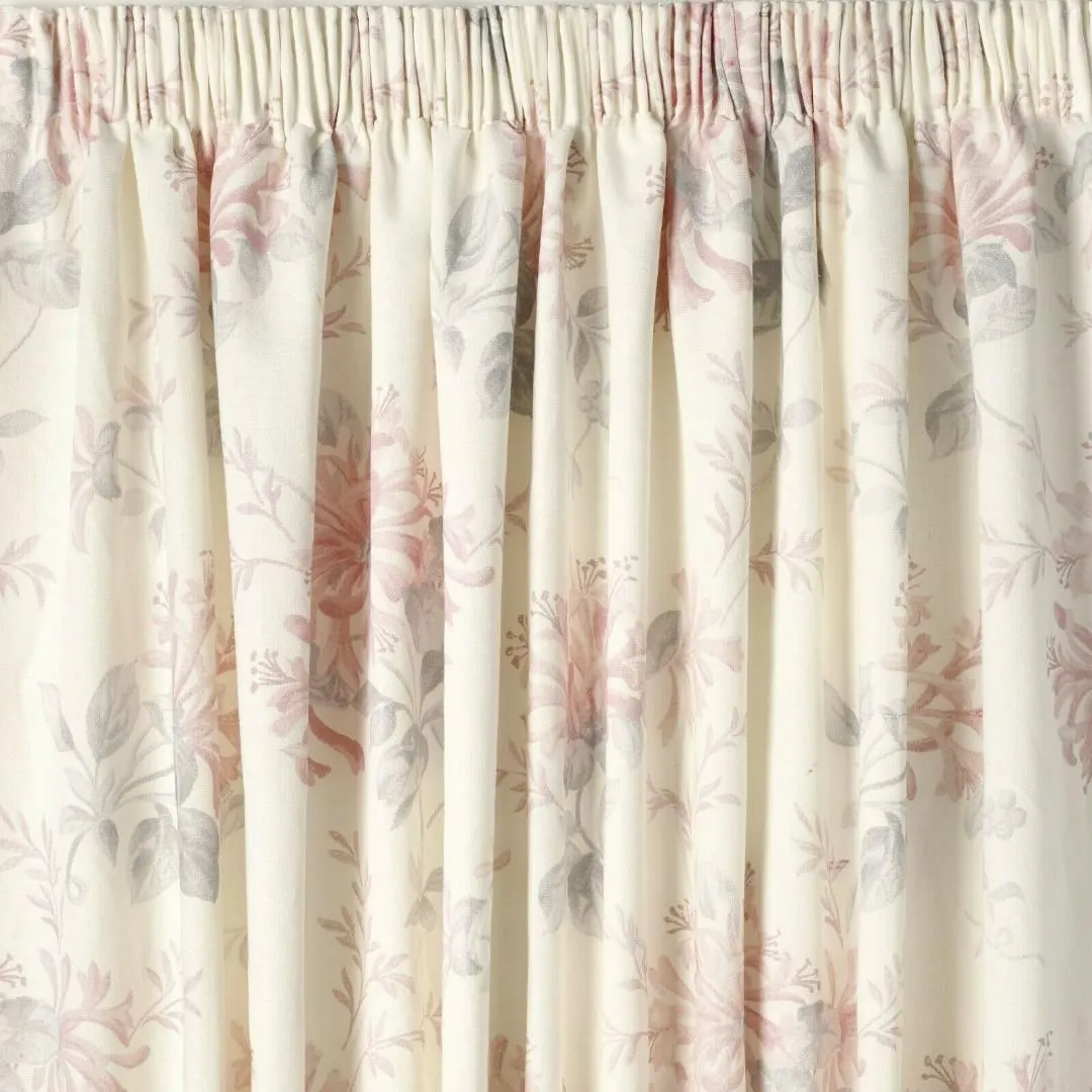 ローラアシュレイ エルベデンクリムゾン ハンドメイドカーテン