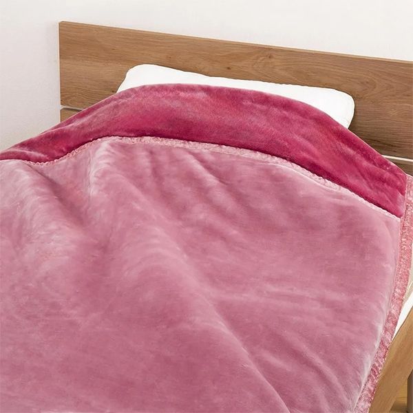 【激安】! テイジン あたたかい 熱を逃しにくい 掛け毛布 無地 ピンク メーカーよりの直送品の為 キャンセル不可 他の商品との同梱不可 100％本物保証。