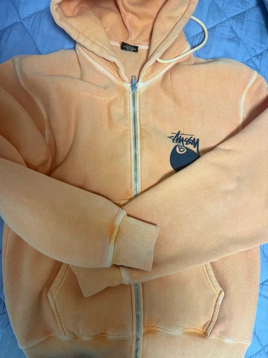 STUSSY フードジップアップ S