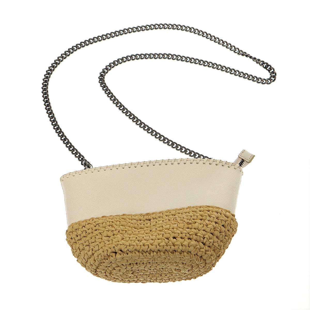 STELLA McCARTNEY ステラ マッカートニー ファラベラ ラフィアショルダーバッグ 700226 ホワイト