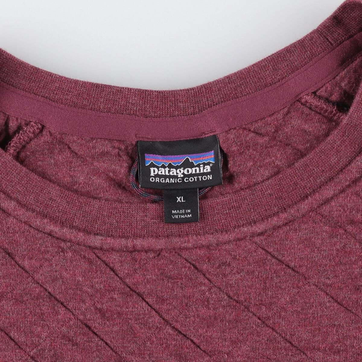 古着 パタゴニア Patagonia キルティング ワンポイントロゴスウェット 