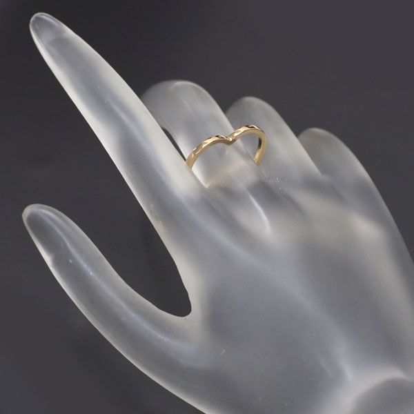 REPOSSI ハート型リング 専用ケース付き 57号 レポシ リング ハート