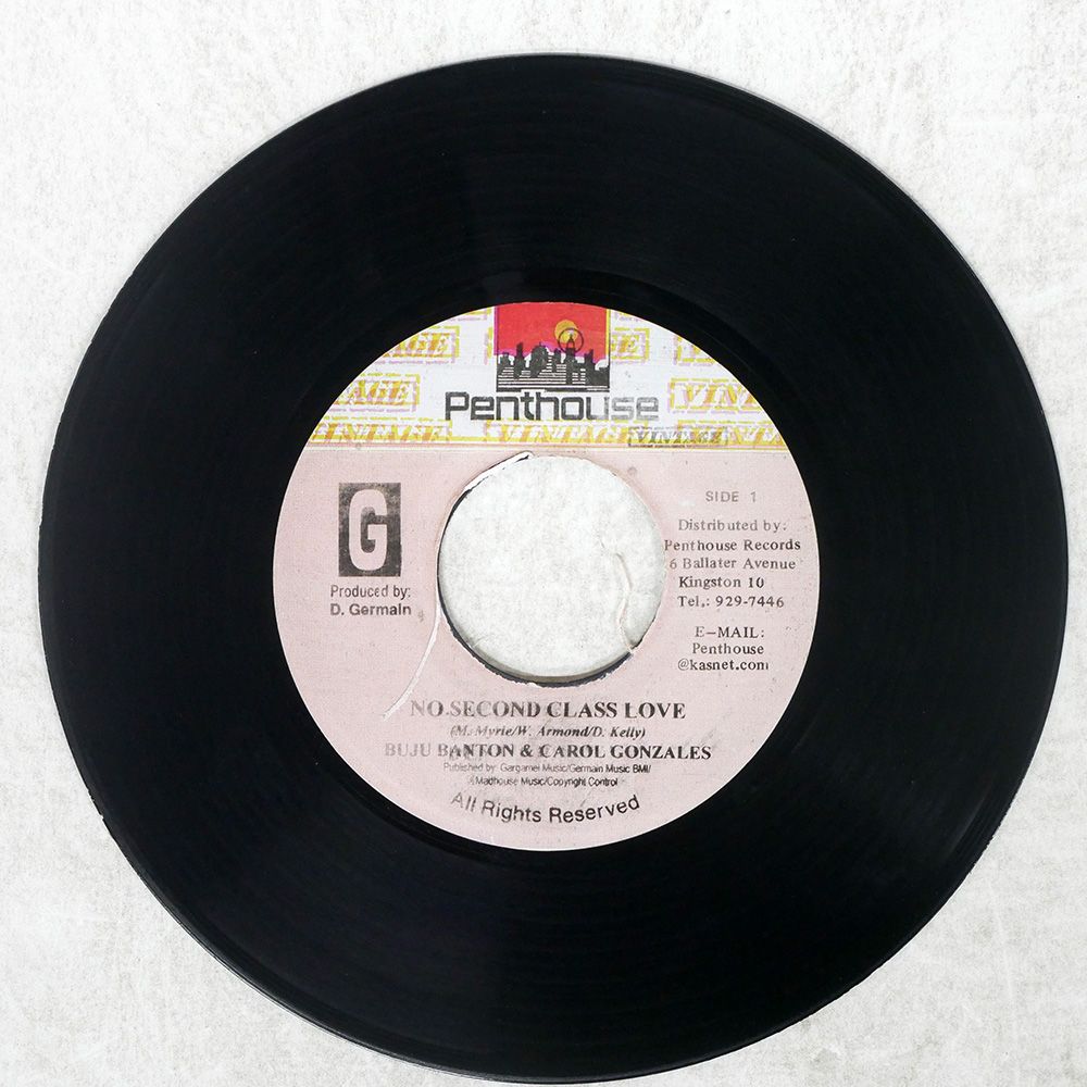 ジャマイカ盤 BUJU BANTON, CAROL GONZALEZ/NO SECOND CLASS