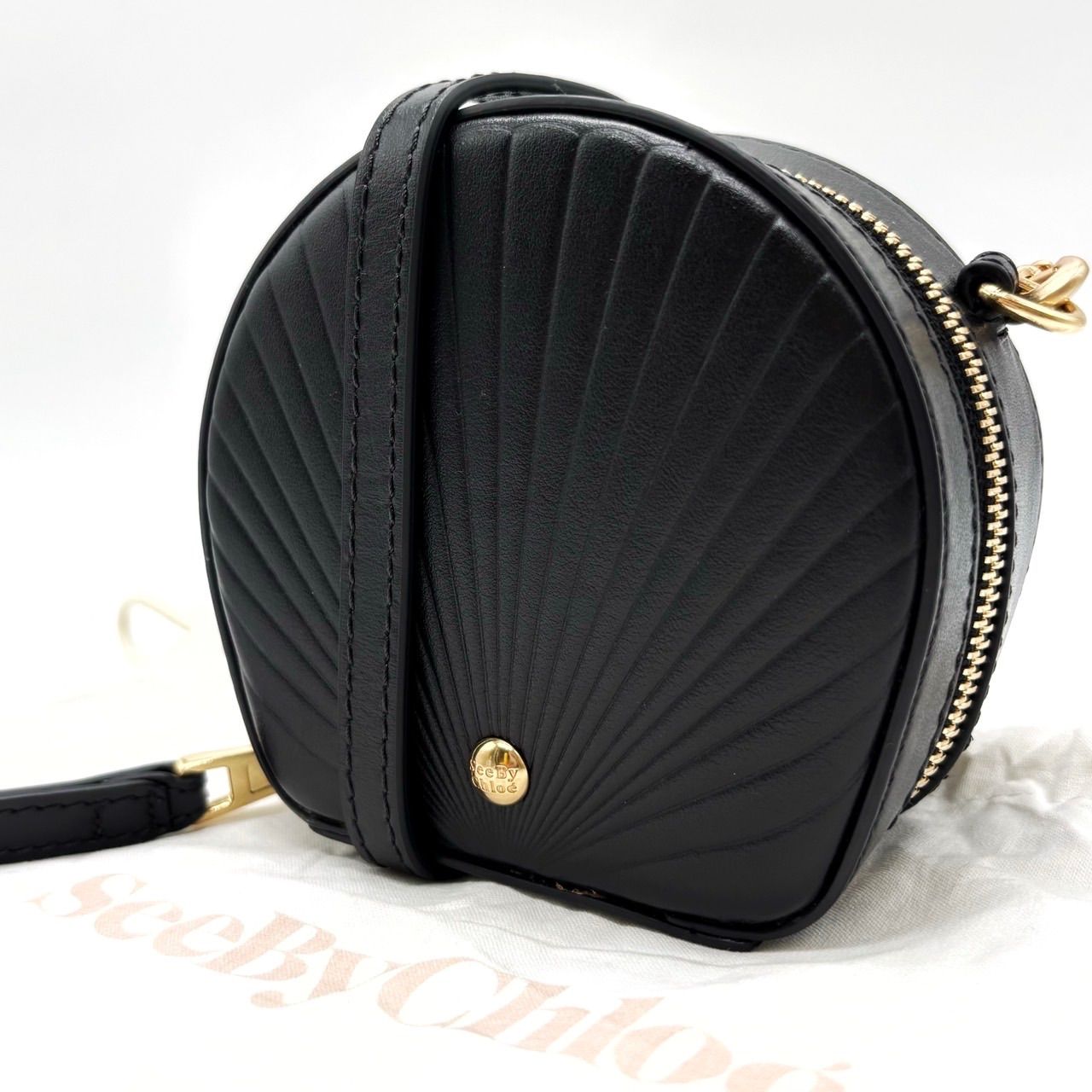ALK67 クロエ 美品 エマ ショルダーバッグ ゴールド金具 保存袋付き Chloé ABYLOCK チェーンショルダーバック(クロエ バック)保証書