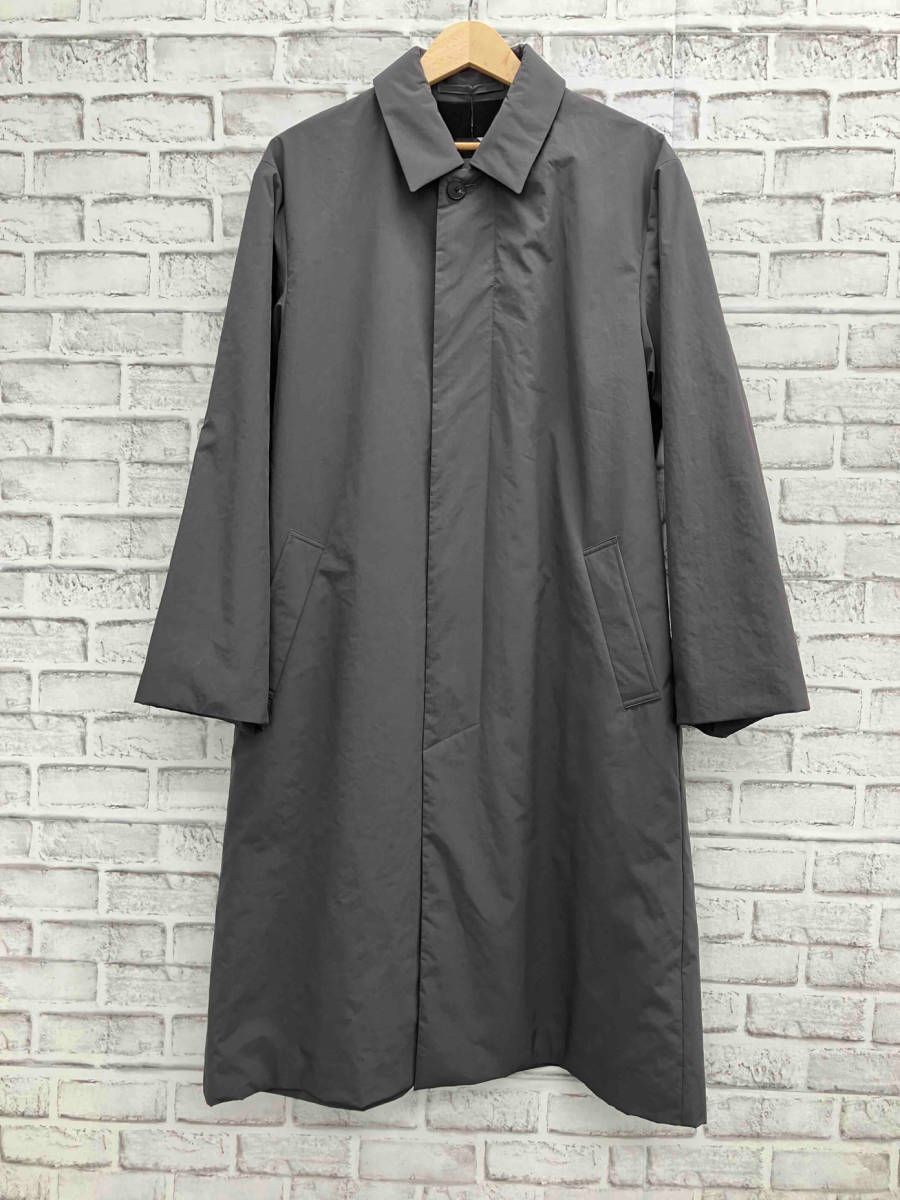 タグ付】ATON エイトン Asako Nylon Balmacaan Coat 裏起毛 ステンカラーコート 日本製 サイズ02 スモーキーパープル  - メルカリ