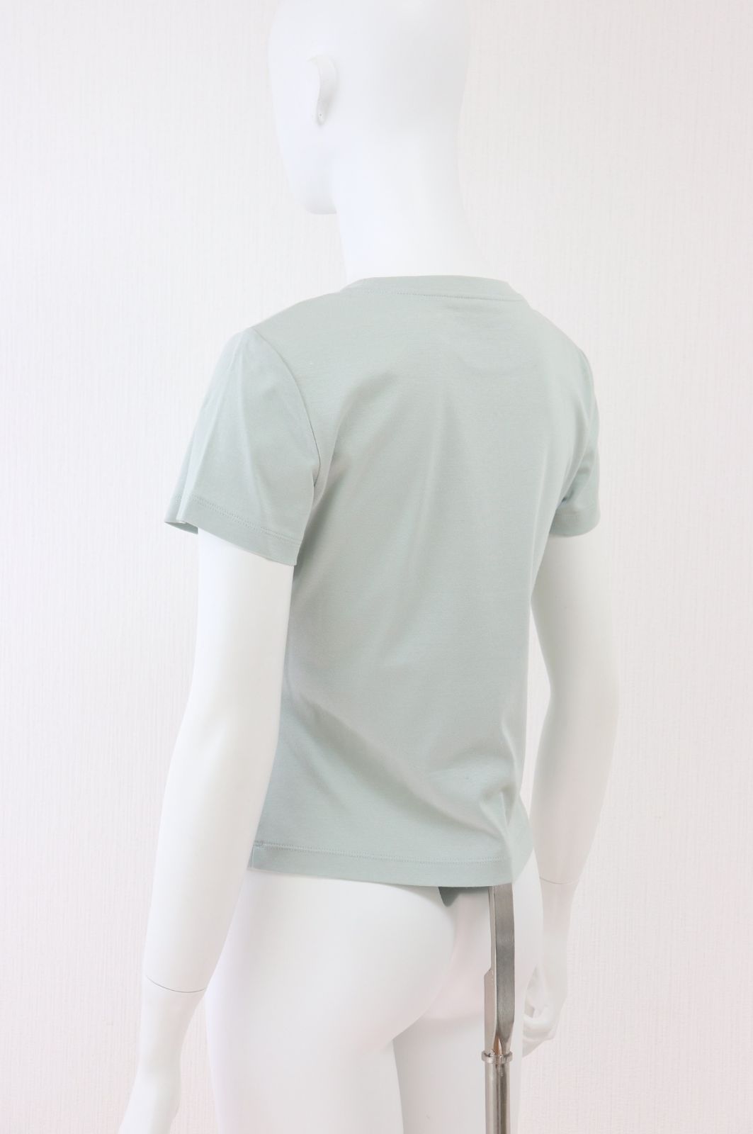 FOXEY　ロゴ刺繍入りコットンTシャツ　40805　グリーン/緑　2020年商品　売れ筋商品|||フォクシー FOXEY ロゴ刺繍入りコットンTシャツ 40805 グリーン/緑 2020年