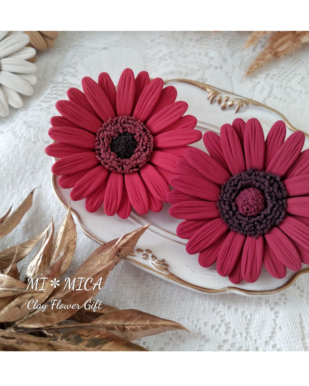 しまぁ様専用＊クレイフラワー CLAY（クレイ）フラワーベース