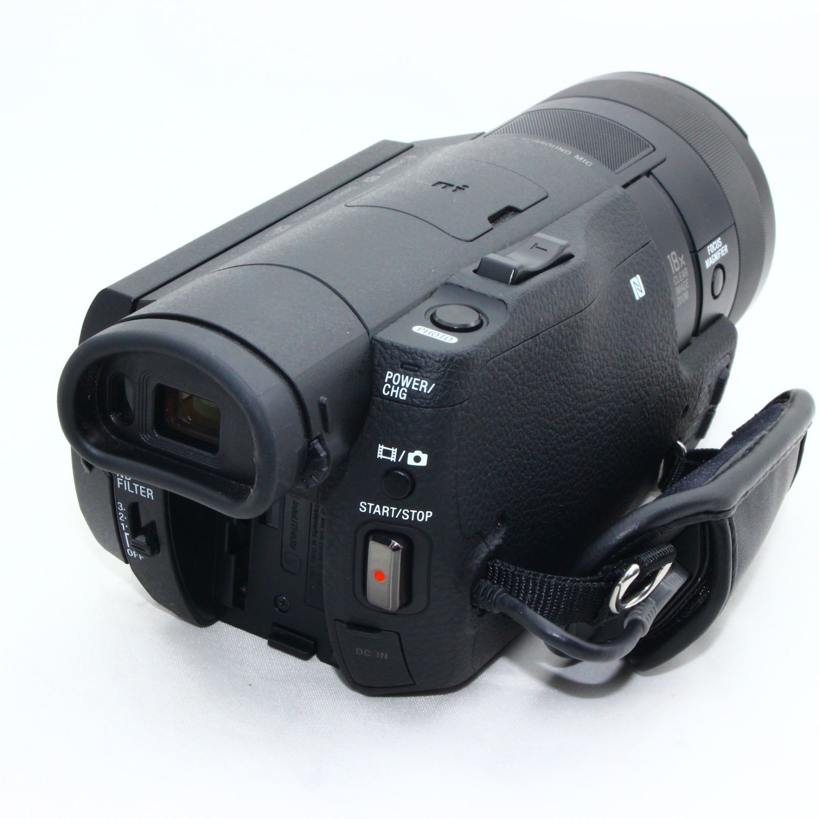 ソニー SONY ビデオカメラ FDR-AX100 4K 光学12倍 ブラック Handycam ...