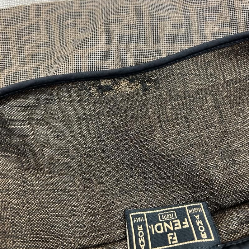 FENDI フェンディ タンクトップ ズッカ柄 レイヤード メッシュ