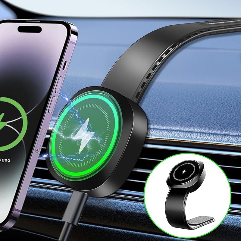 車載ホルダー マグネット 超強磁力 360°調整可能 スマホホルダー