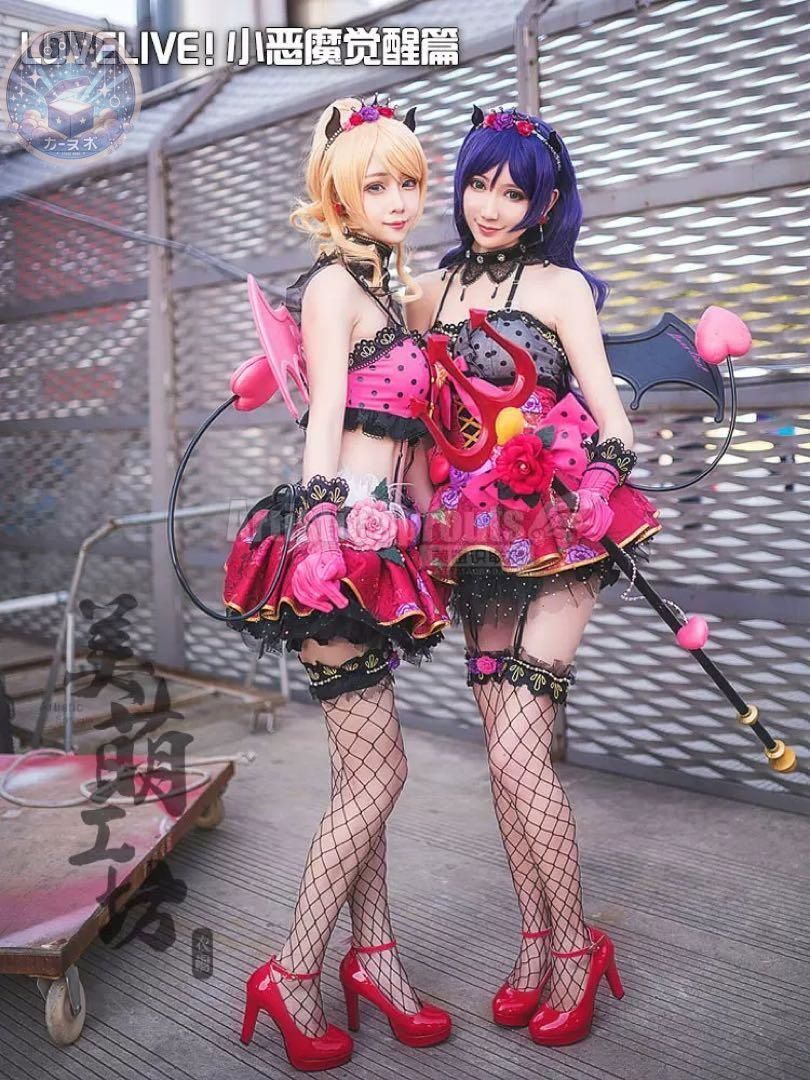美萌工房 ラブライブ 小悪魔編 覚醒後 矢澤にこ 東條希 コスプレ衣装 コスチューム ハロウィン仮装 イベント衣装 コスプレセット 高品質コスプレ 再現度高め