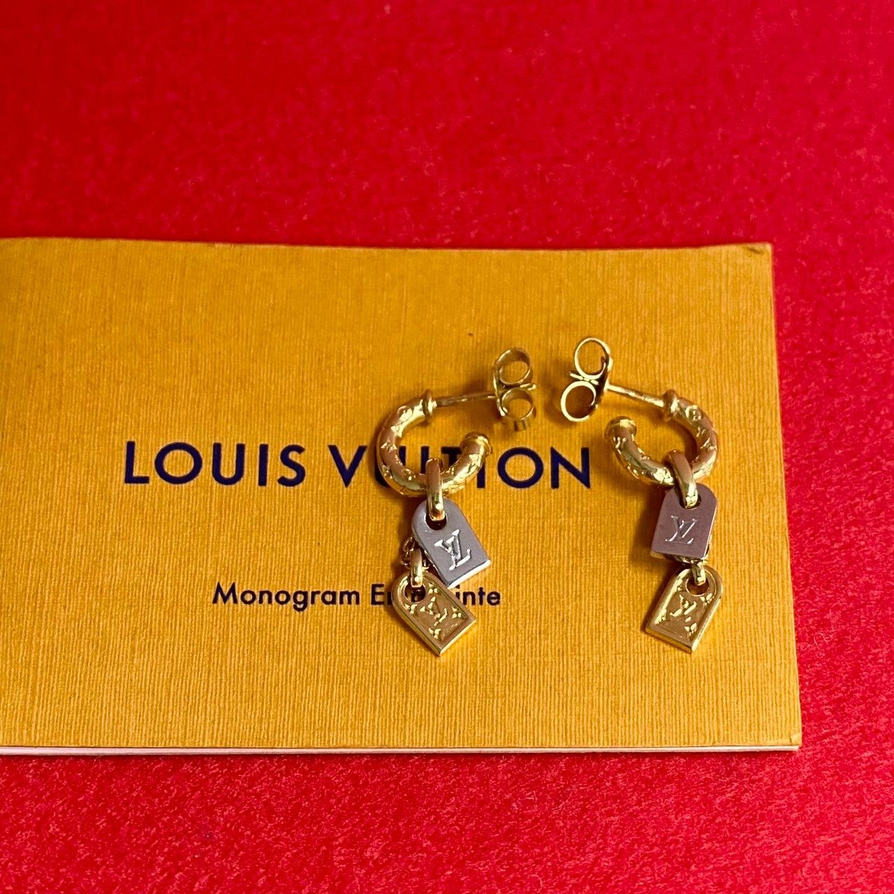 LOUIS VUITTON ブックレドレイユ ナノグラムピアス 極美品　付属品 極 美品 希少品 LOUIS VUITTON ルイヴィトン ブックルドレイユ