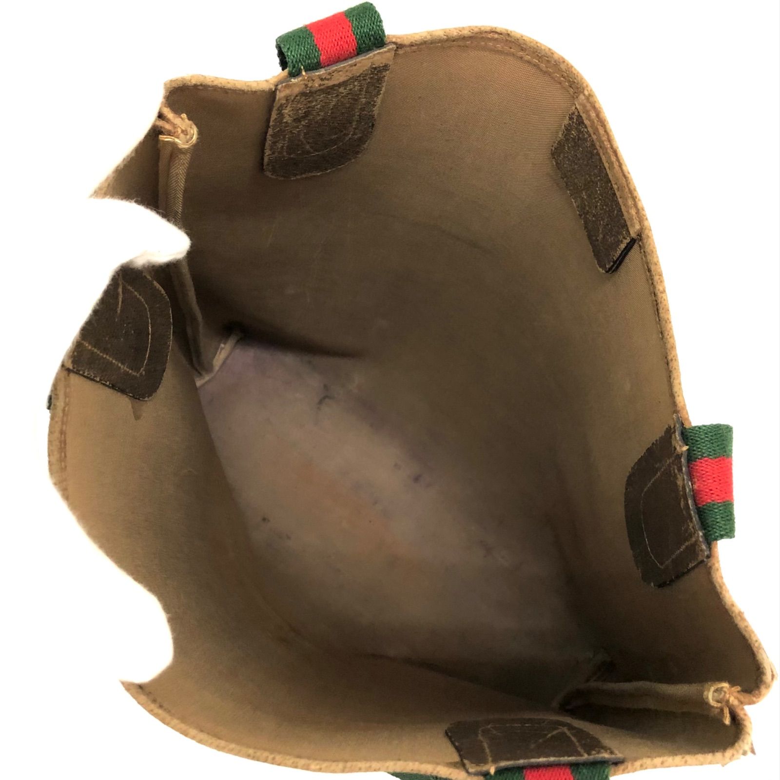 ◇GUCCI◇オールドグッチ シェリーライン GG トートバッグ ブラウン