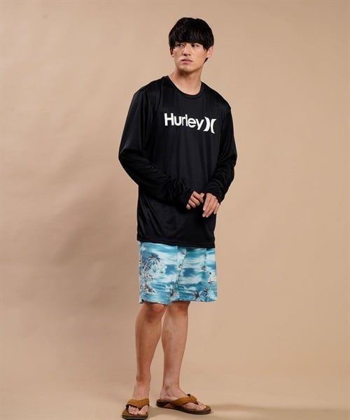 Hurley ハーレー MRG2310033 メンズ ラッシュガード 長袖 UVカット 水陸両用 ユーティリティ ラッシュTシャツ 吸水速乾 KX1 D23