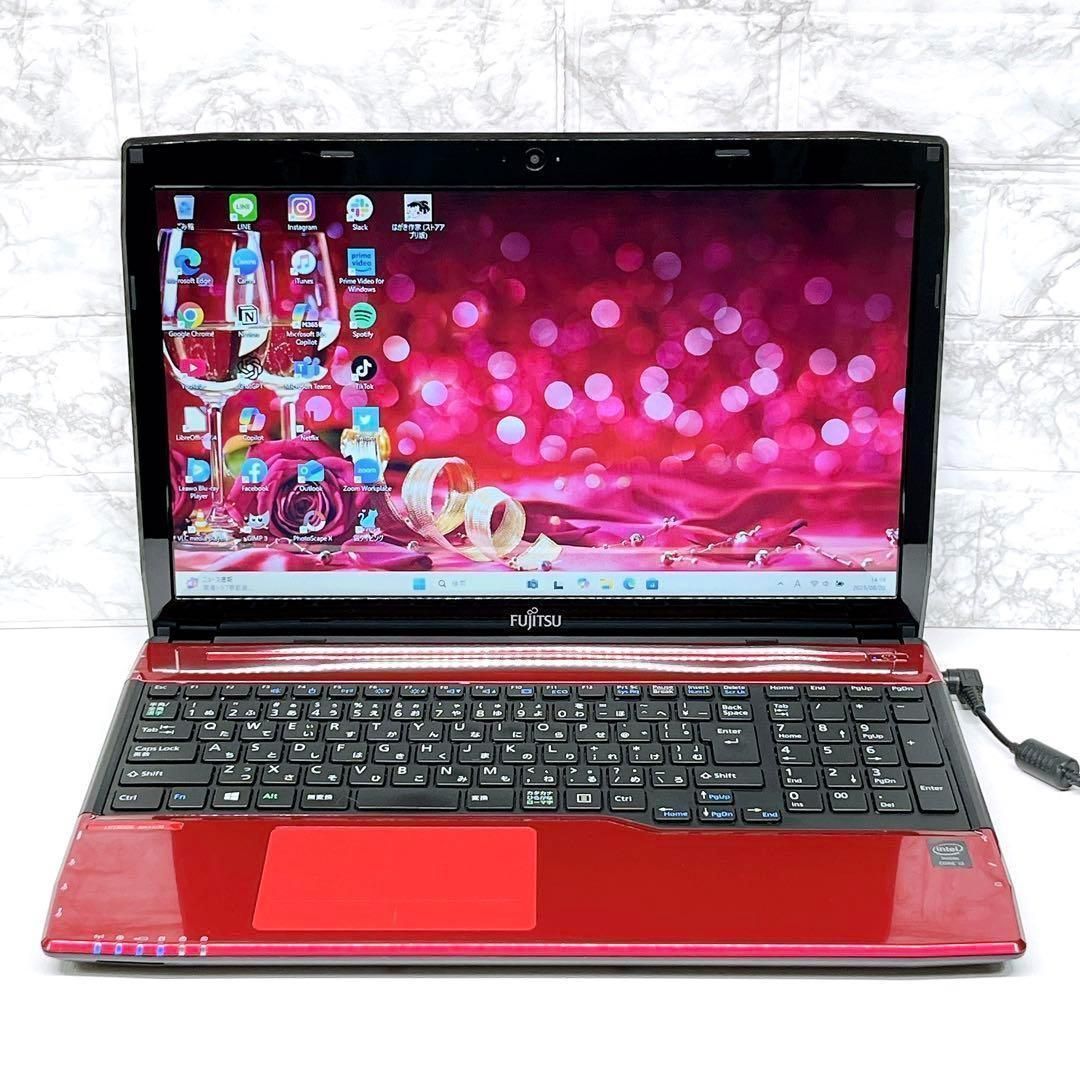 最新Windows11 薄型ノートパソコン カメラ オフィス付き 最新 107 最新