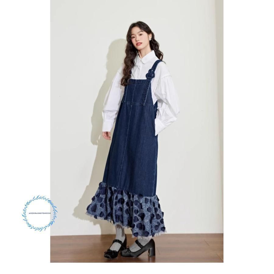 ロングワンピース 綿