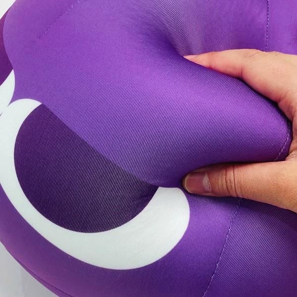 むらさきぷよ ぷよぷよ もちもち ダイカットクッション 抱き枕 インテリア