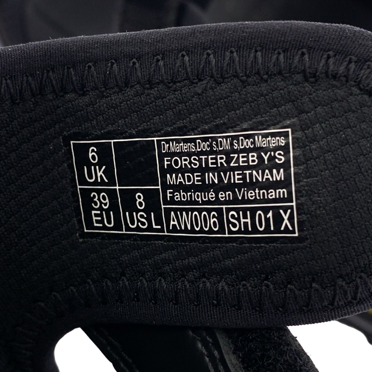  Y s ワイズヨウジヤマモト 2025 SS Dr Martens ドクターマーチンコラボ FORSTER ZEB ストラップ シャークソール サンダル UK 6 ブラック メンズ その他 靴
