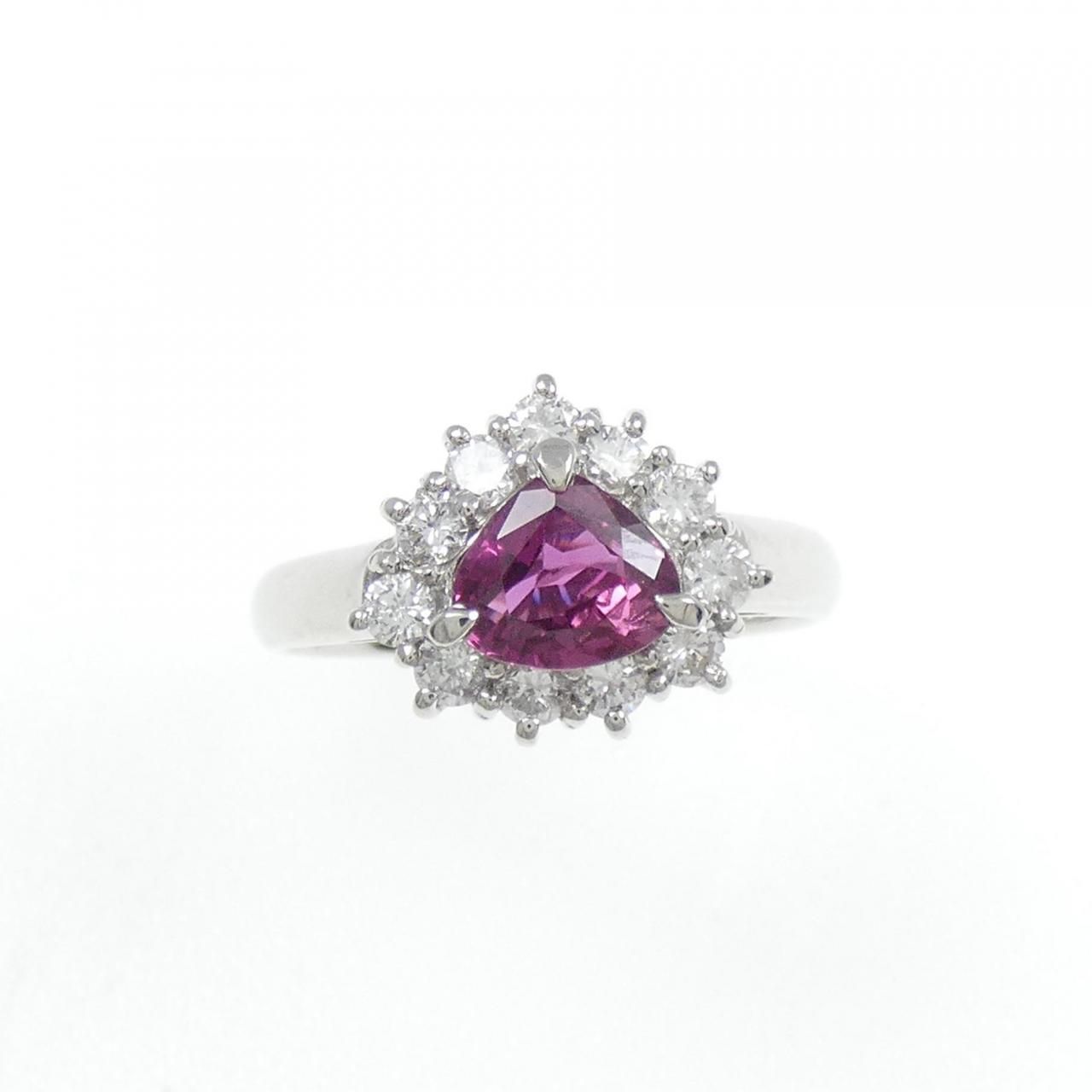 リング Pt850 約11号 ルビー3.17ct ダイヤ2.42ct$2 の買取実績