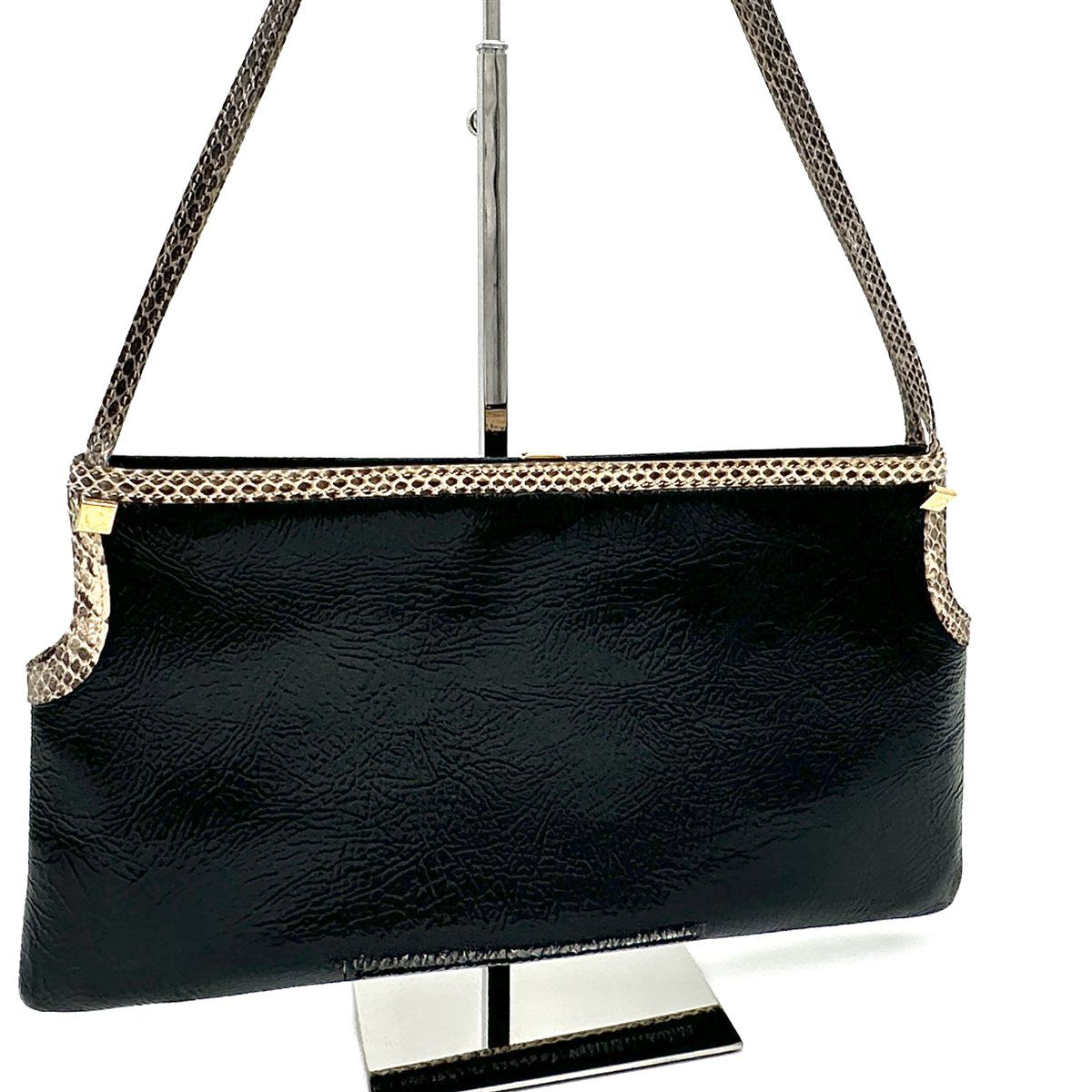 □新品級□ VERSACE メデューサ ショルダーバッグ 本革 ブラック 605T  