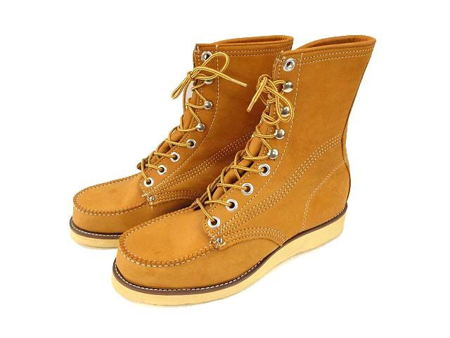 ヴィンテージ VINTAGE 70s JOHN PILLING SHOE ワークブーツ レザー キャメル系 10E