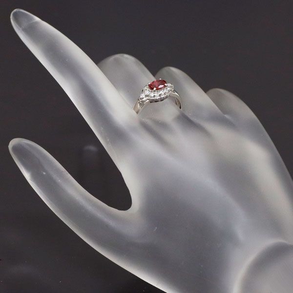 Pt900 JEWEL ADAMAS ピンクトルマリン 3.50ct ダイヤモンド 0.38