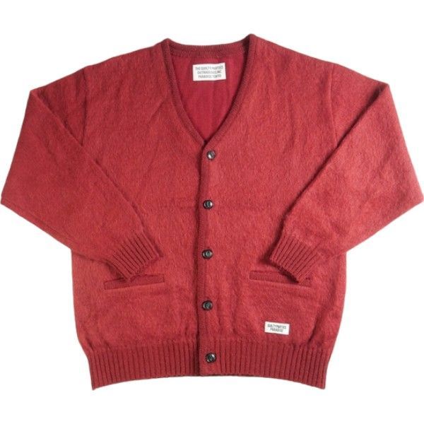 Size【L】 WACKO MARIA ワコマリア MOHAIR KNIT CARDIGAN RED モヘア