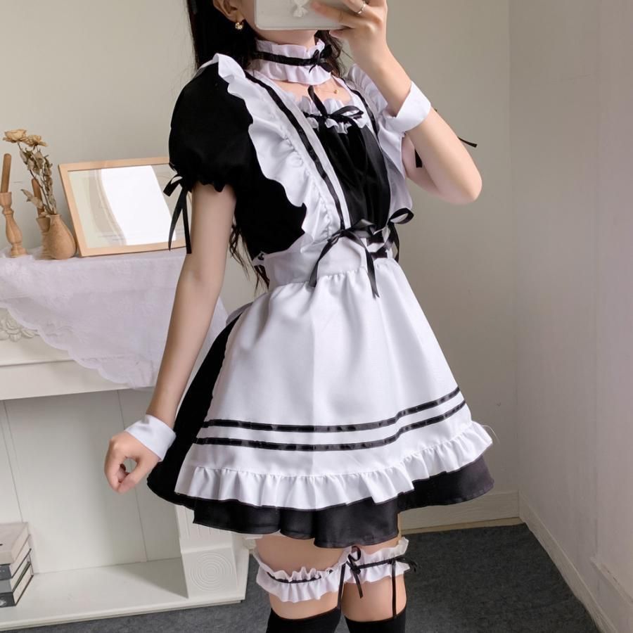 ハロウィン コスプレ メイド服 メイド 男ウケ フルセット 仮装 衣装 コスチューム こすぷれ コス レディース ハロウィンコスプレ衣装