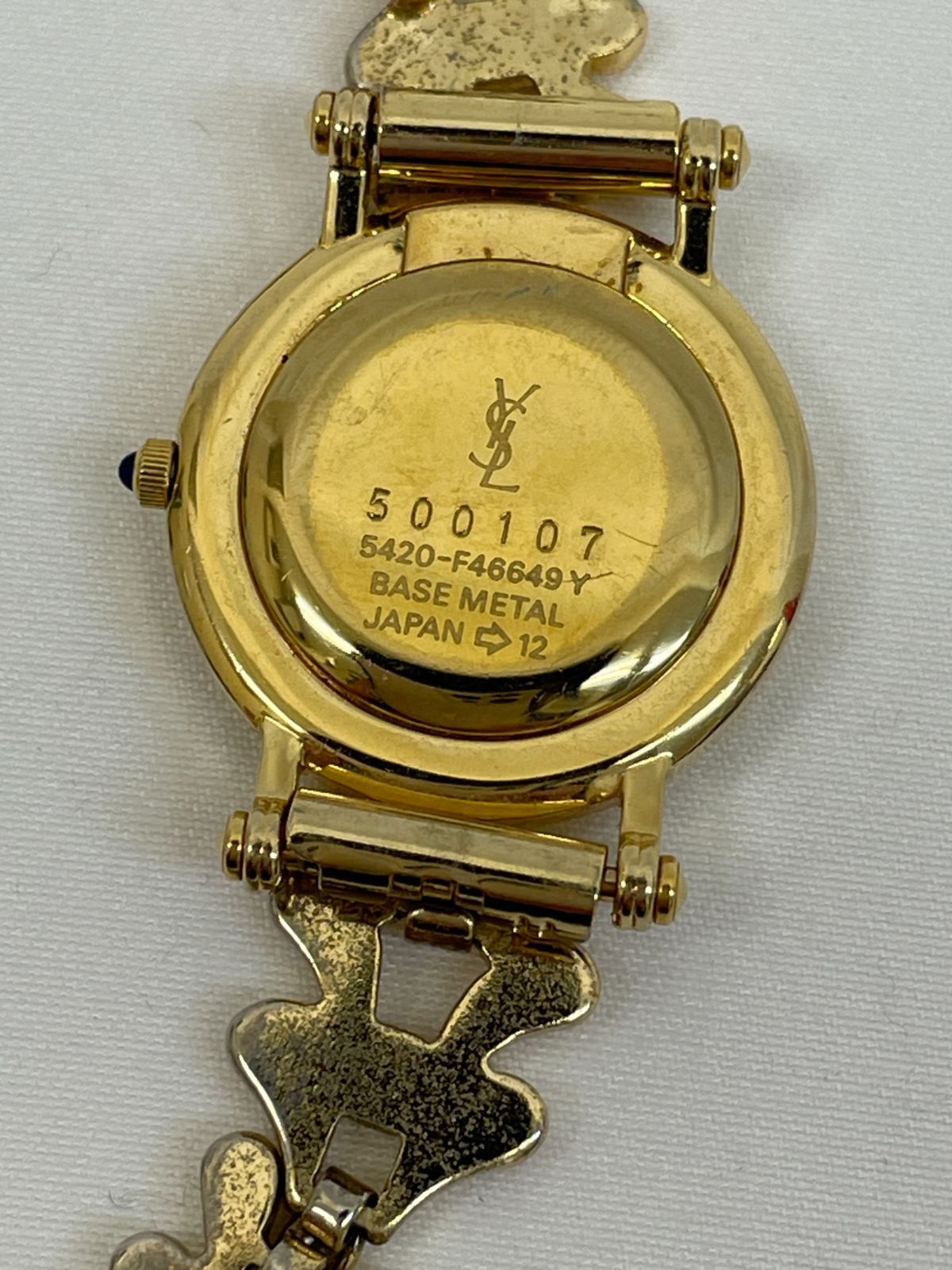 イヴサンローラン　時計　レディース腕時計　ゴールド　5420-F46649Y K【中古】イヴサンローラン 時計 レディース腕時計 ゴールド