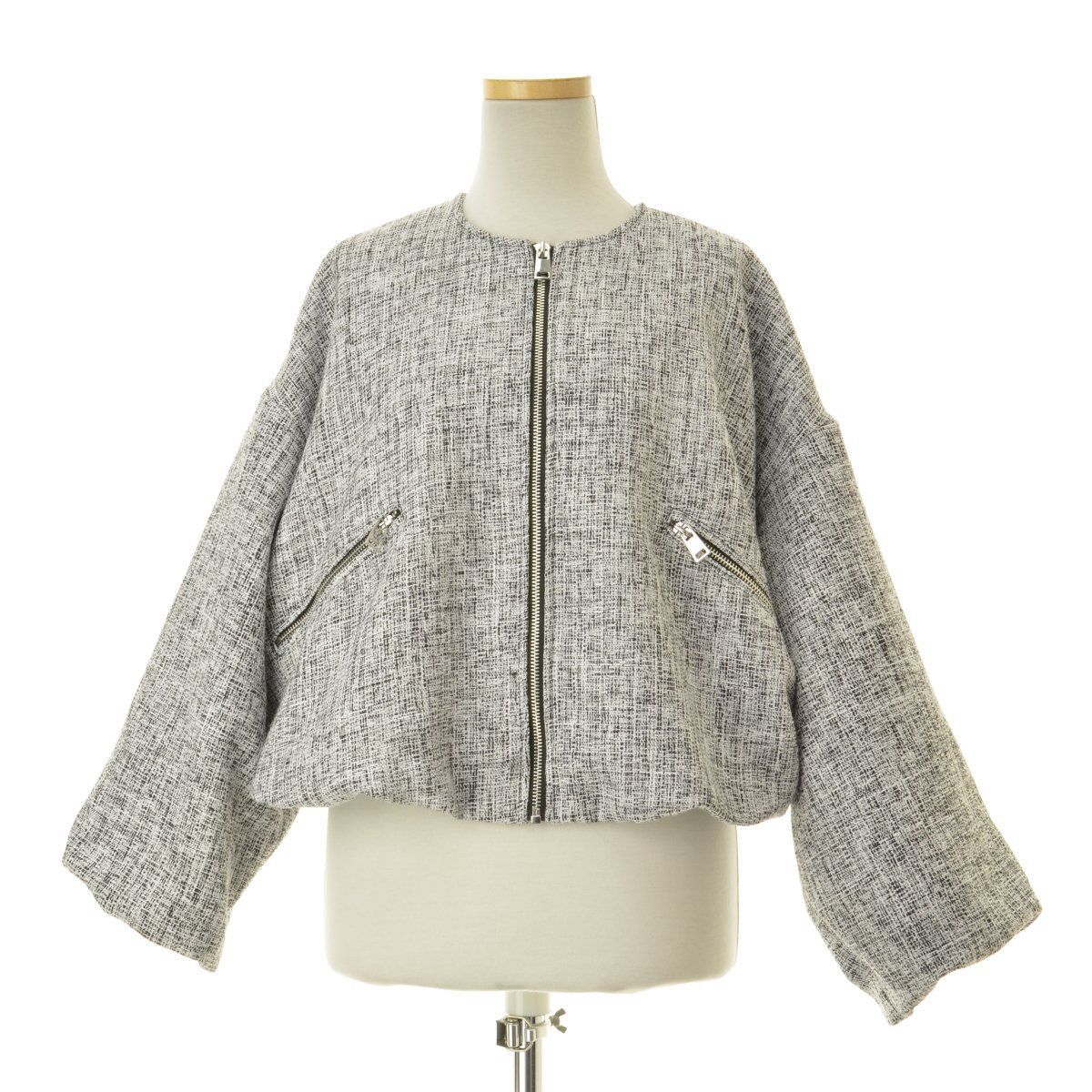 XS【ZARA / ザラ】3046/537/084 ストラクチャーボンバージャケット 