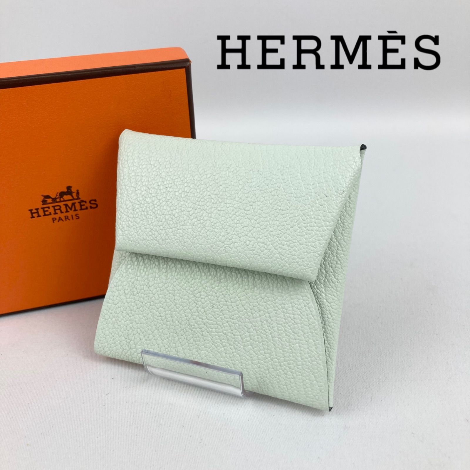 HERMES エルメス バスティア シェーブル コインケース W刻印
