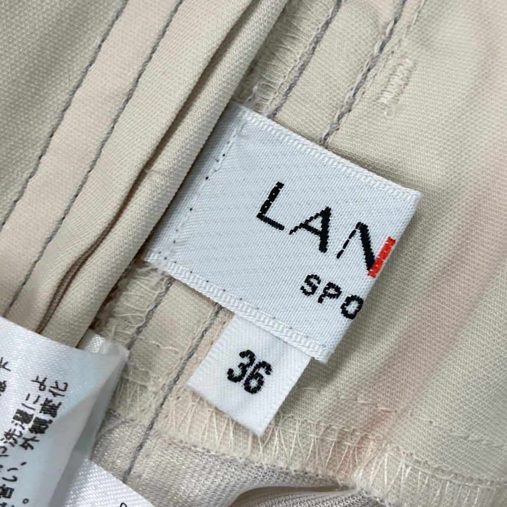 サイズ：36 LANVIN SPORT ランバン スポール  ストレッチパンツ  ベージュ系 [240101447107] ゴルフウェア レディース ストスト サイズ：36 LANVIN SPORT ランバン スポール ストレッチパンツ