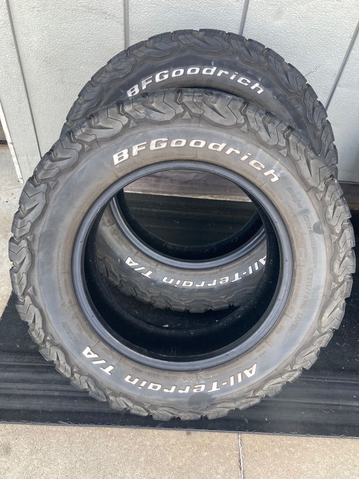  BFグットリッチ all terrain T A 215 70 R 16 4本 ホワイトレター 16インチ オフロード