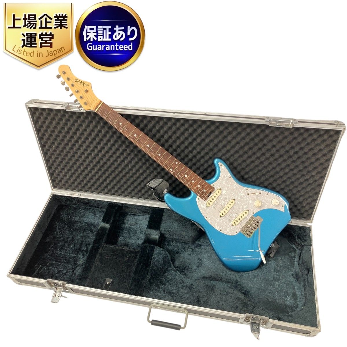 ESP navigator CMタイプボディ セミオーダー品 ブルー系 エレキギター 弦楽器 ハードケース付き 中古 W9050301 - メルカリ