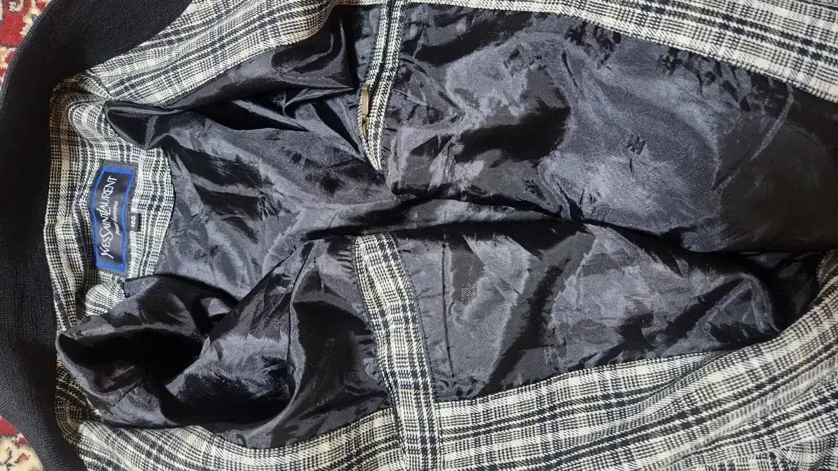 イヴ・サンローラン CHECK 配送 ジャケット Yves Saint Laurent