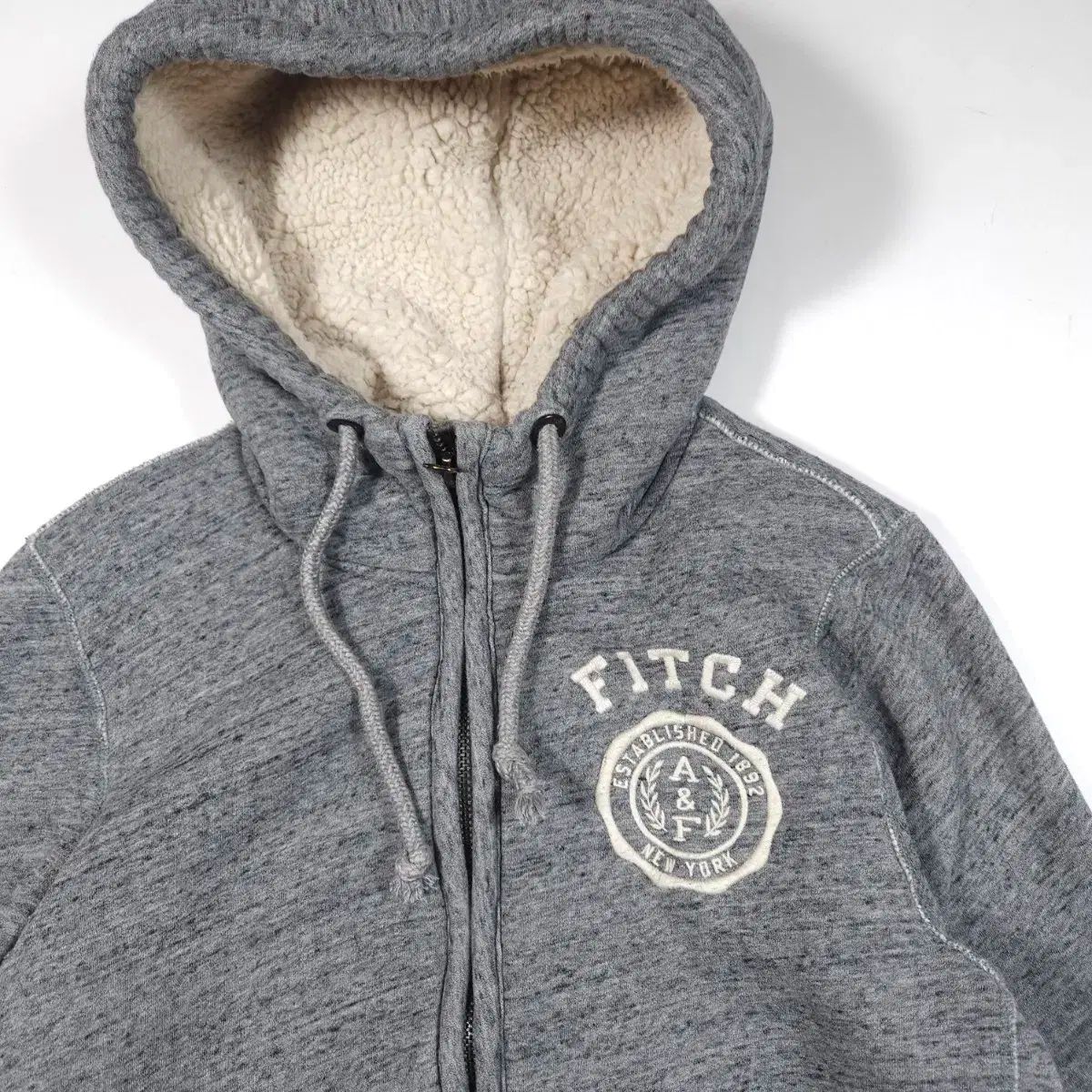 Abercrombie(アバクロンビー) ボアフリース フード付き ジップアップ 