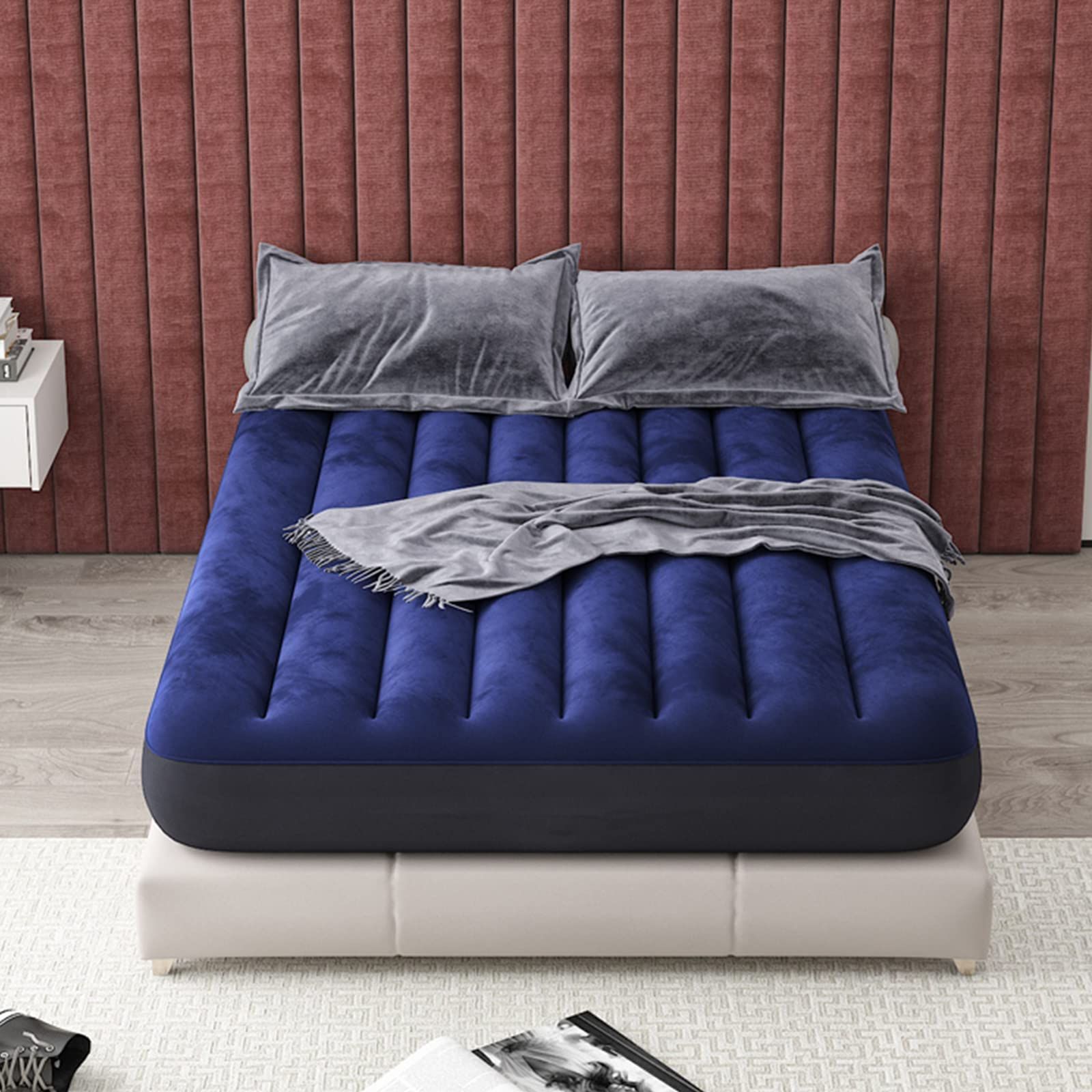 人気商品】旅行 宿泊客 キャンプ お昼寝 エアーマット スペース活用