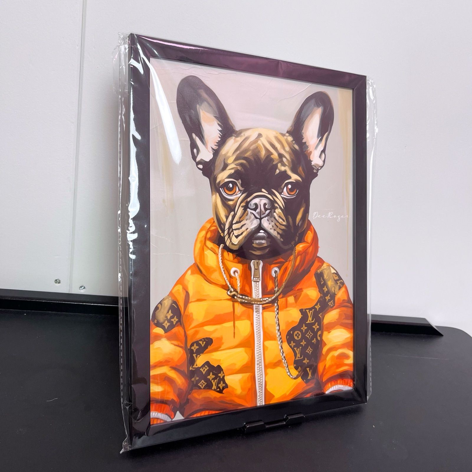 Louis Vuitton Dog Art 額付き ドッグ アートポスター 犬 フレンチ