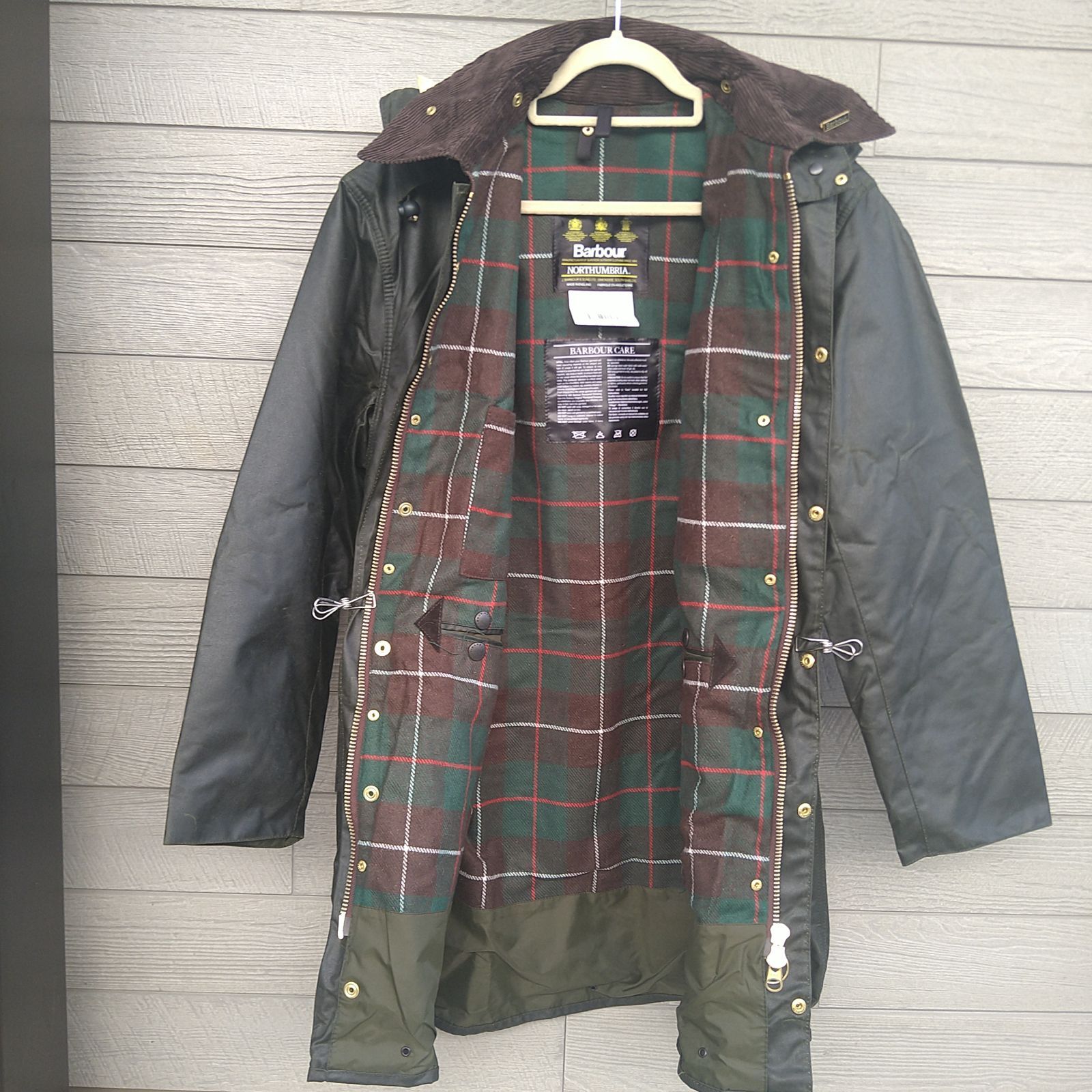 80s Barbour northumbria　c42　バブアー　ノーザンブリア素人採寸