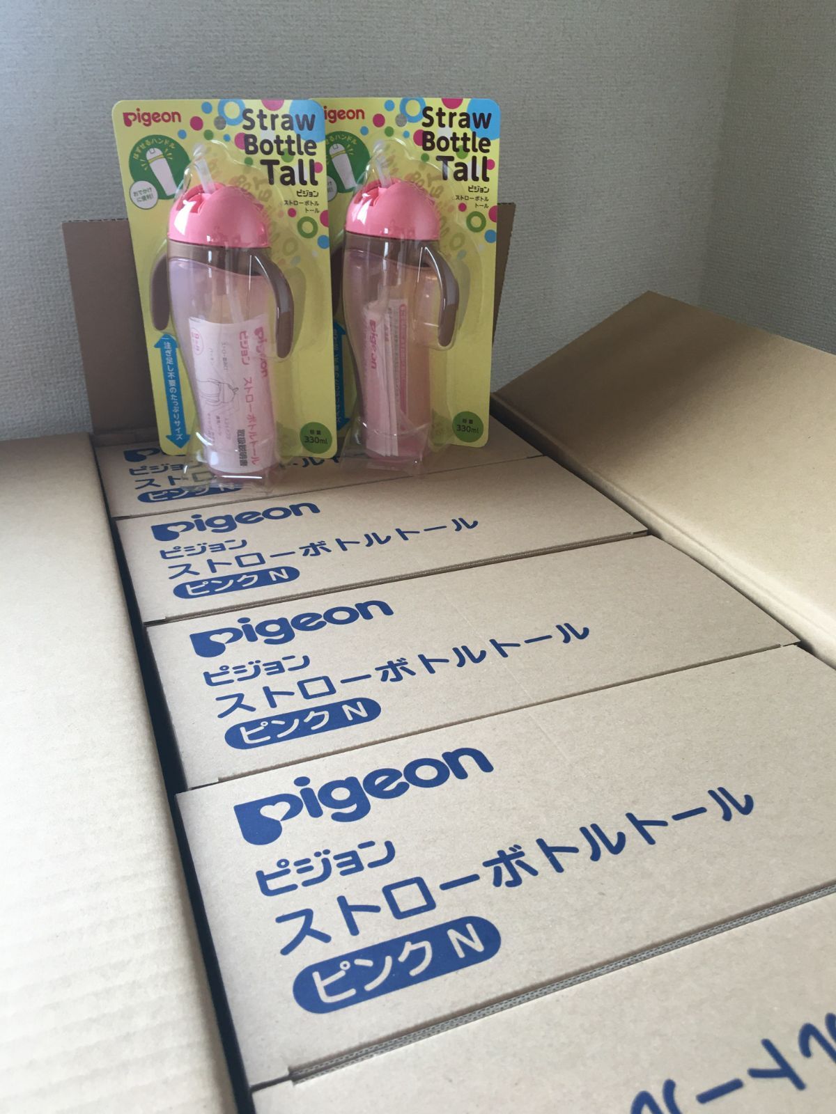 ピジョンストローボトルトール ピンクN330ml×20 - メルカリ