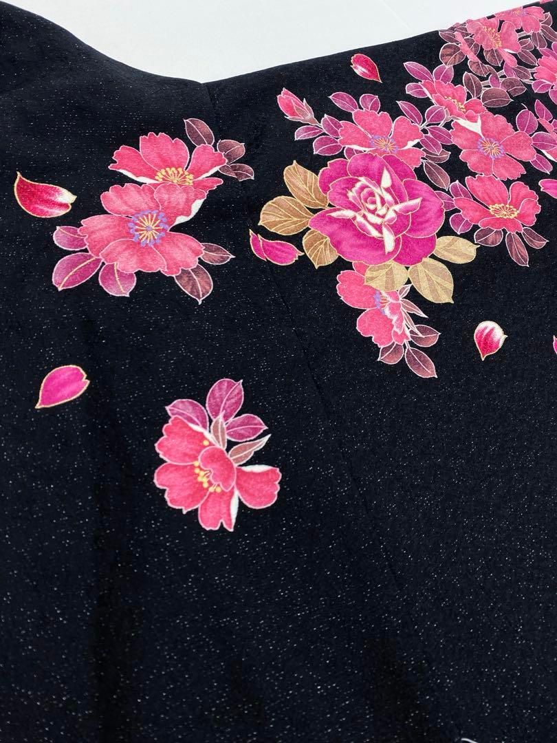 振袖 仮絵羽 舞台衣装 金駒 金彩 銀通し 京友禅 正絹 未仕立て品 八掛