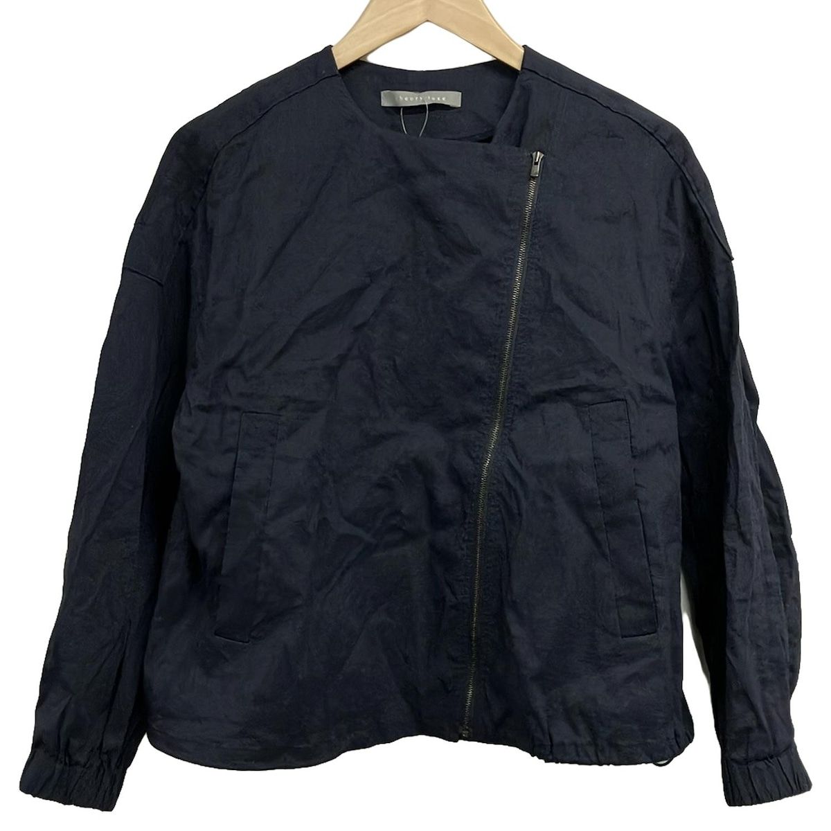 theory luxe セオリーリュクス ブルゾン サイズ38 M レディース - ダークネイビー 長袖|ジップアップ|春|秋