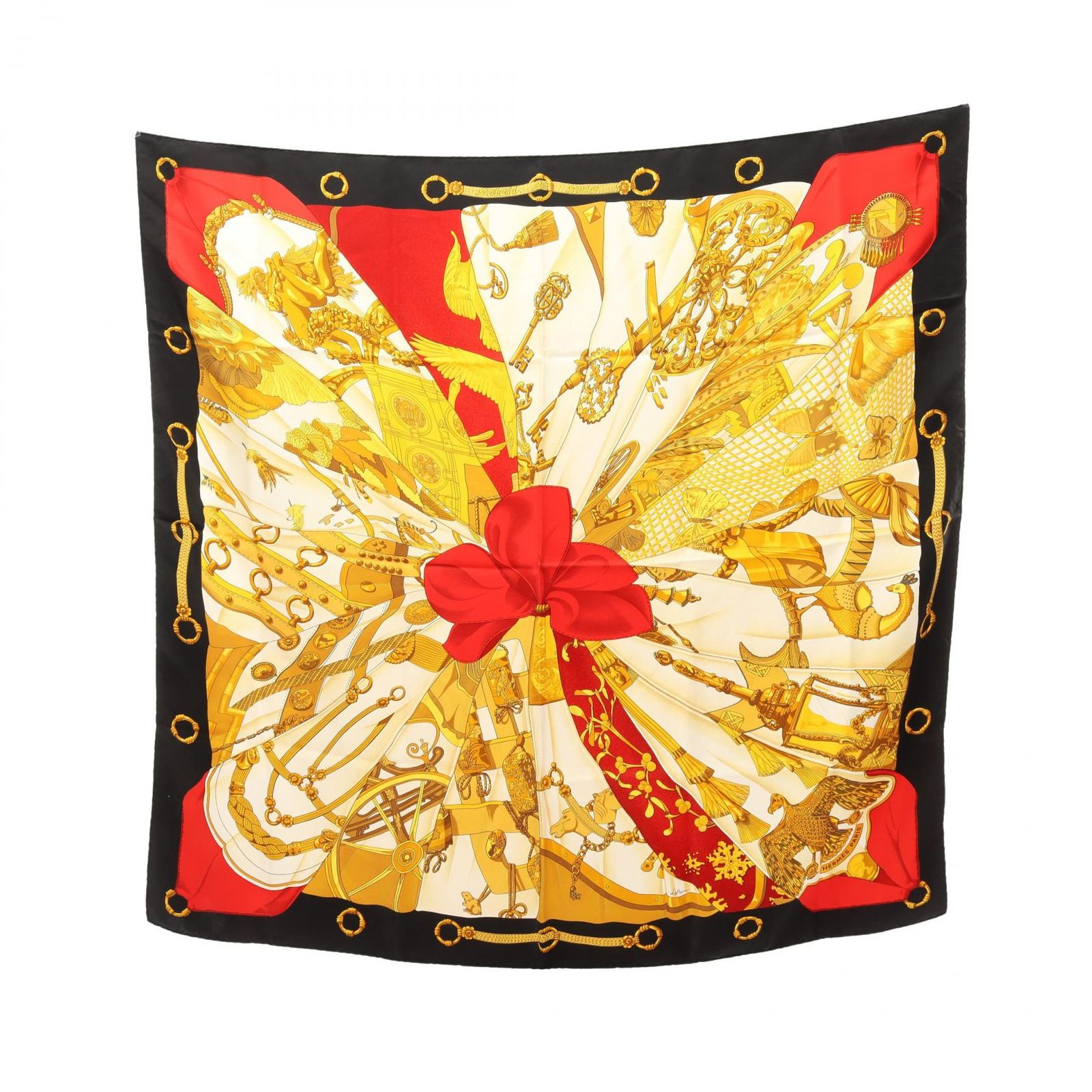 エルメス HERMES スカーフ カレ90 Soleil de Soie マルチ シルク カレ