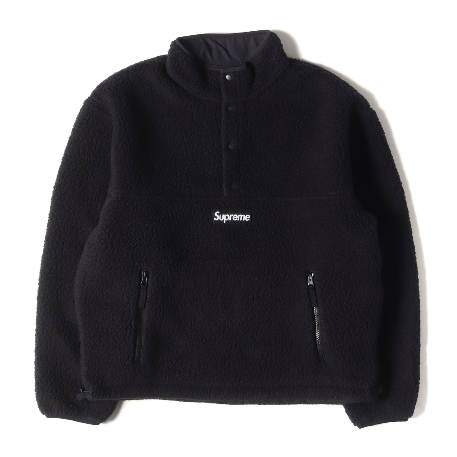 美品 Supreme シュプリーム ジャケット サイズ:S 23AW ポーラテックフリース リバーシブル プルオーバー ジャケット Polartec  Shearling Reversible Pullover ブラック 黒 アウター ブルゾン【メンズ】 - メルカリ