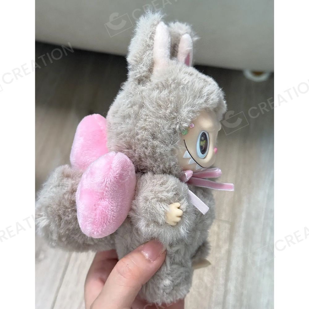 新品】LABUBU ラブブ ぬいぐるみ ふわふわケーキブラウン - メルカリ