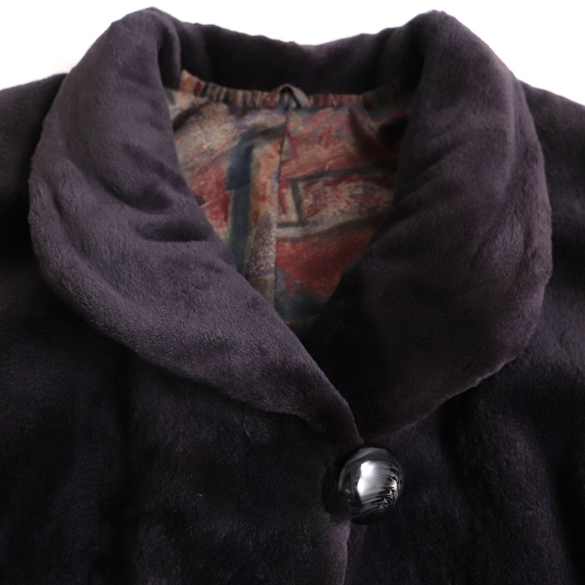 極美品▽SAGA MINK サガシェアードミンク 裏地総柄 本毛皮ロングコート