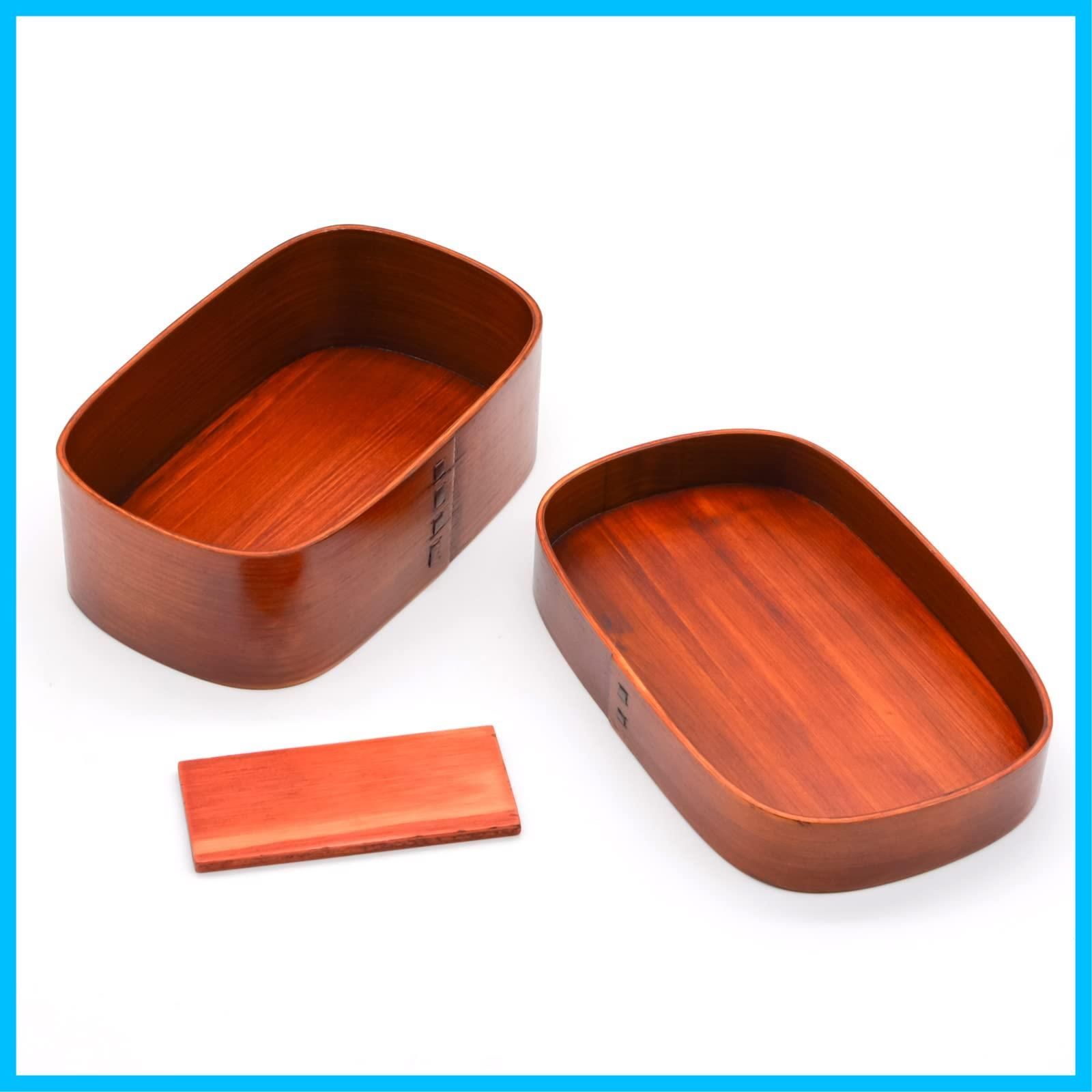 特価商品】bento box store) 曲げわっぱ wappa 木製 漆塗り 約17